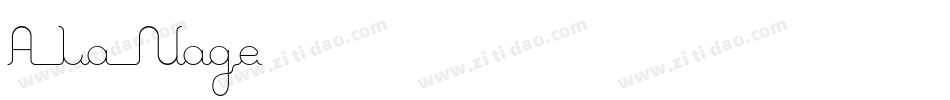 A La Nage手机版字体转换